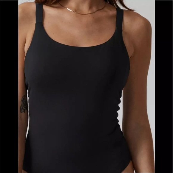 Athleta Black One-Piece Swimsuit with Adjustable Straps and Open Back - Picture 2 of 11
